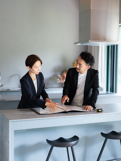 設計士との打ち合わせ風景