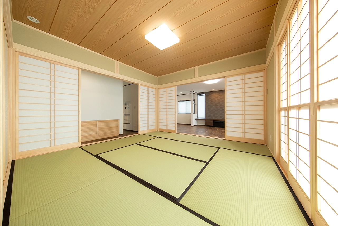 8帖の和室を中心とした、将来を見据えたバリアフリーの平屋 写真1