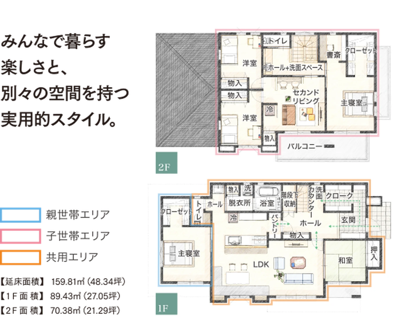 2.部分共有型の間取りシミュレーション