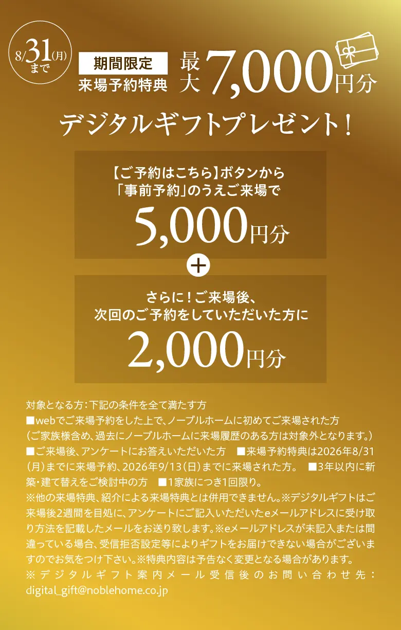 来場予約特典詳細