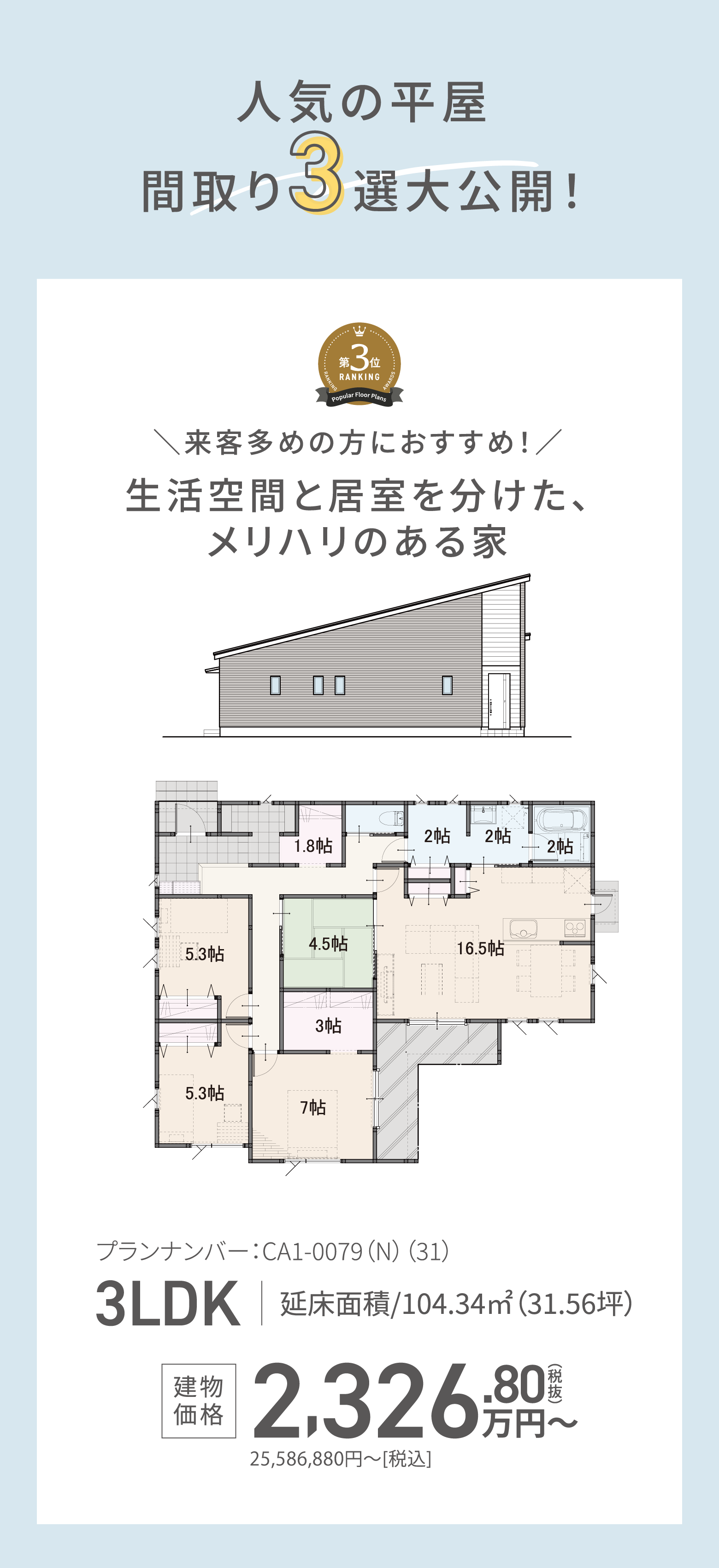 プランナンバー：CA1-0079(N)(31)