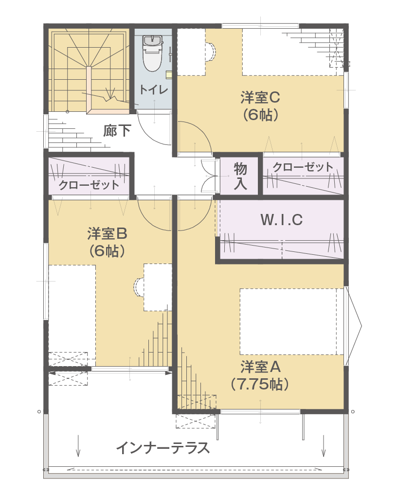 画像：暮らしにゆとりと実用性をプラス広々インナーテラス