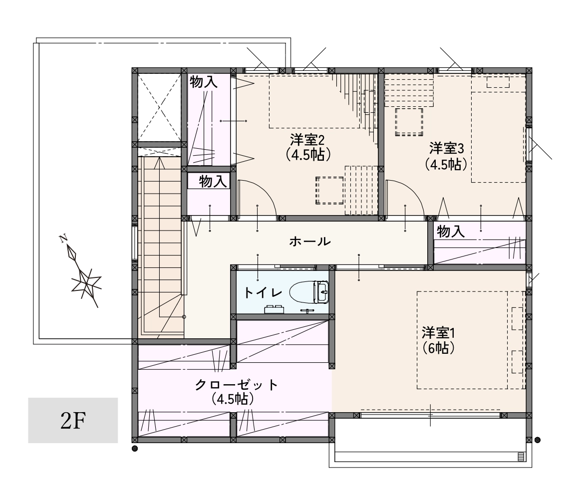 画像：間取図