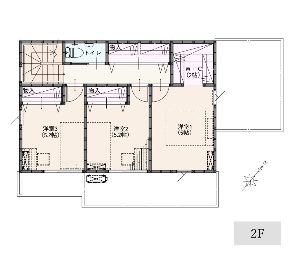 2階建て No.31 2F 間取り図