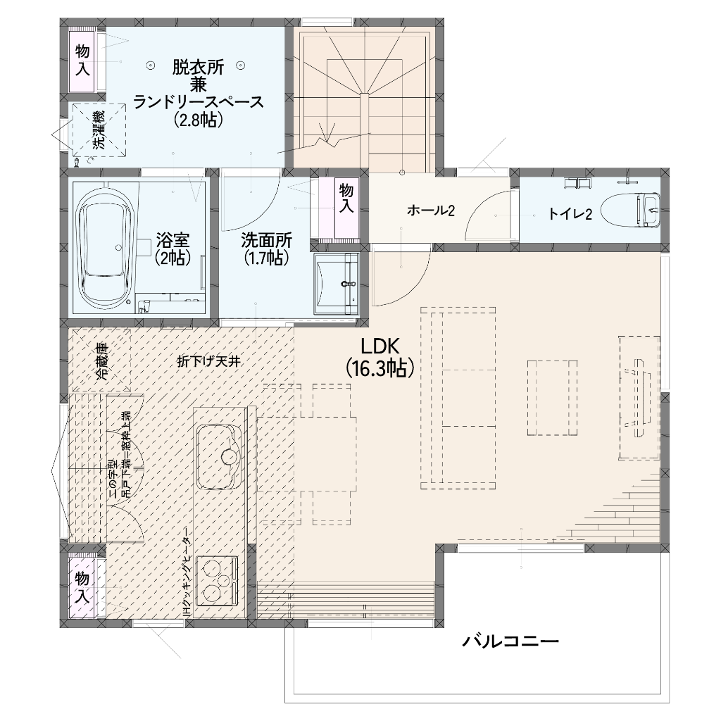 ノーブルガーデン No.38 2階間取り図