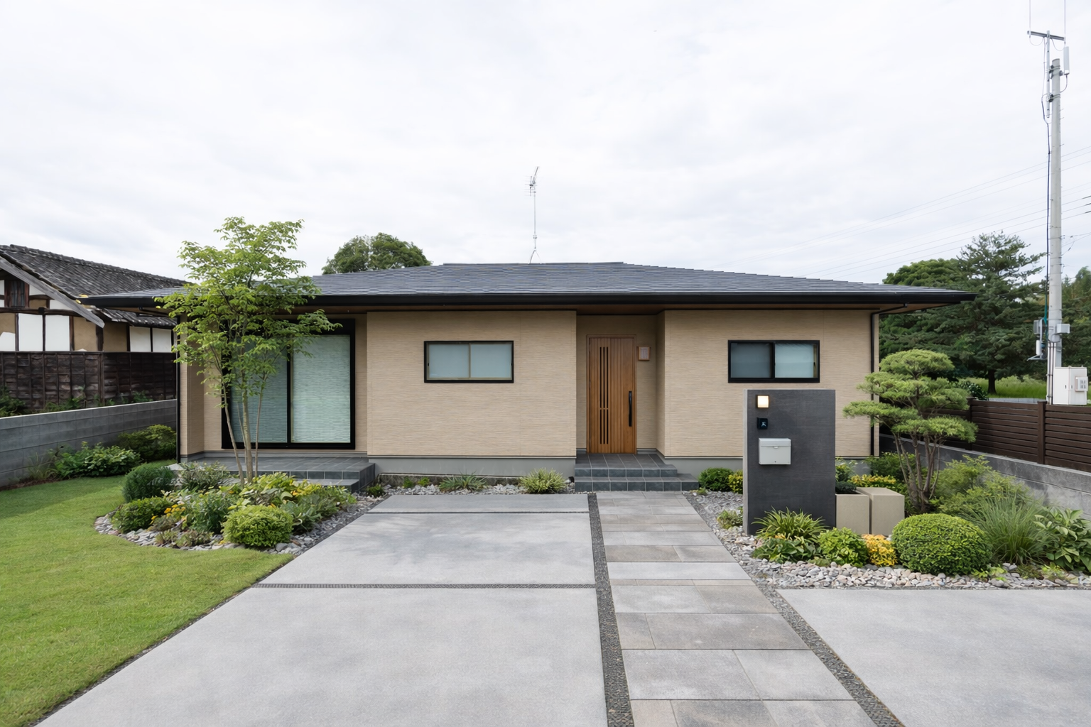 木の温もり感じる、癒しの平屋