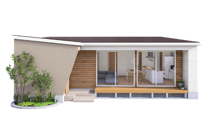 モデルハウスの外観