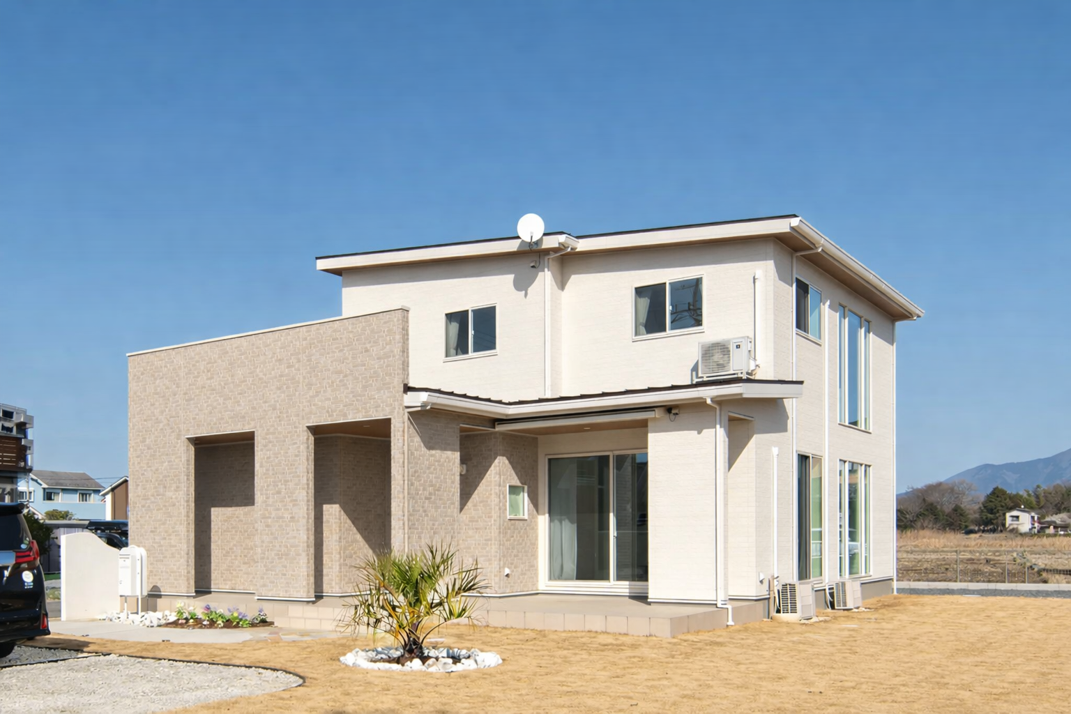 朝日が似合う家