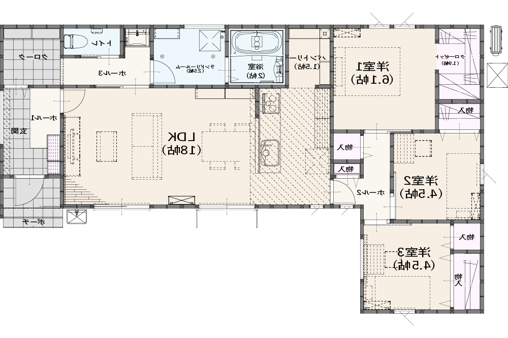 間取図：セキュレア水戸内原スローライフガーデンNo.4