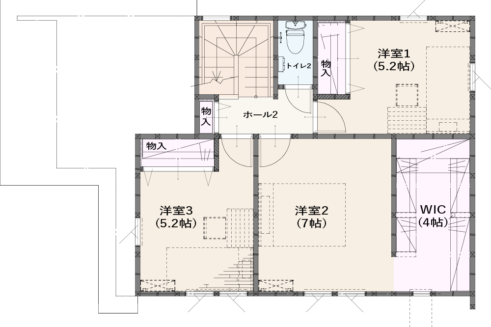 間取図：セキュレア水戸内原スローライフガーデンNo.5