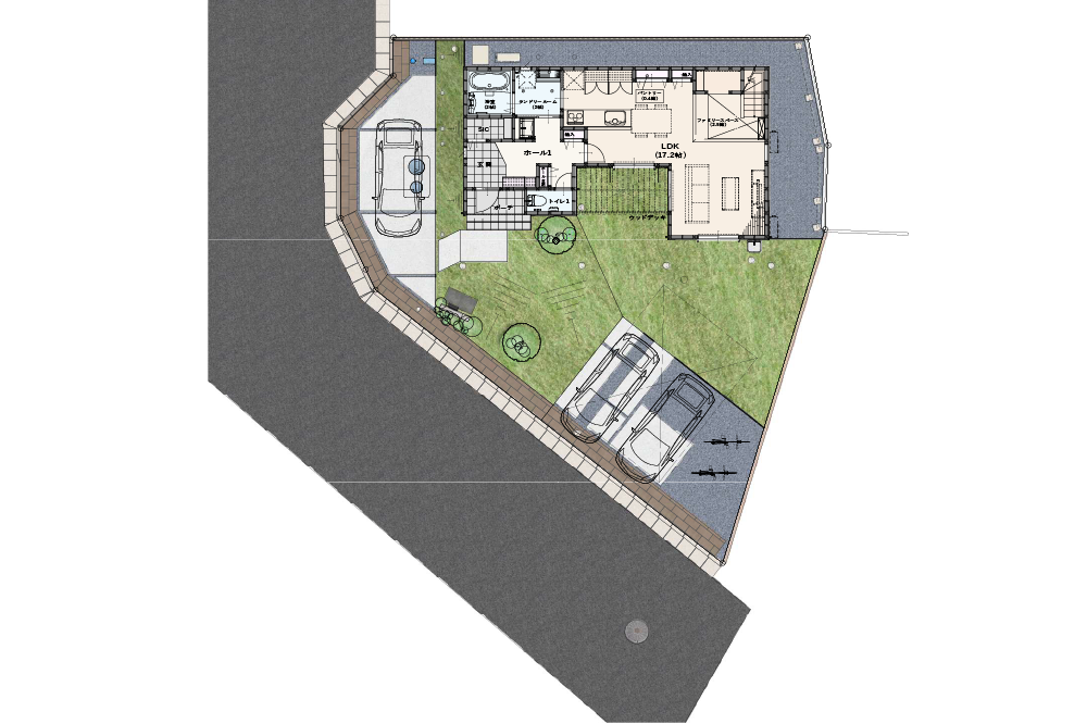 間取図：セキュレア水戸内原スローライフガーデンNo.6