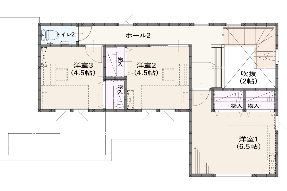 間取図：セキュレア水戸内原スローライフガーデンNo.6