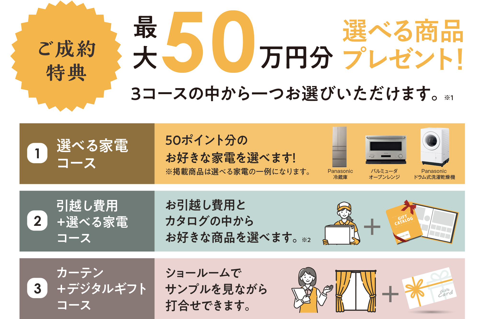 ご成約特典